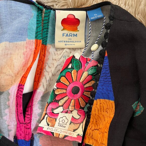 NEW Farm Rio Geo Cover-Up Mini Dress XL - Picture 5 of 5